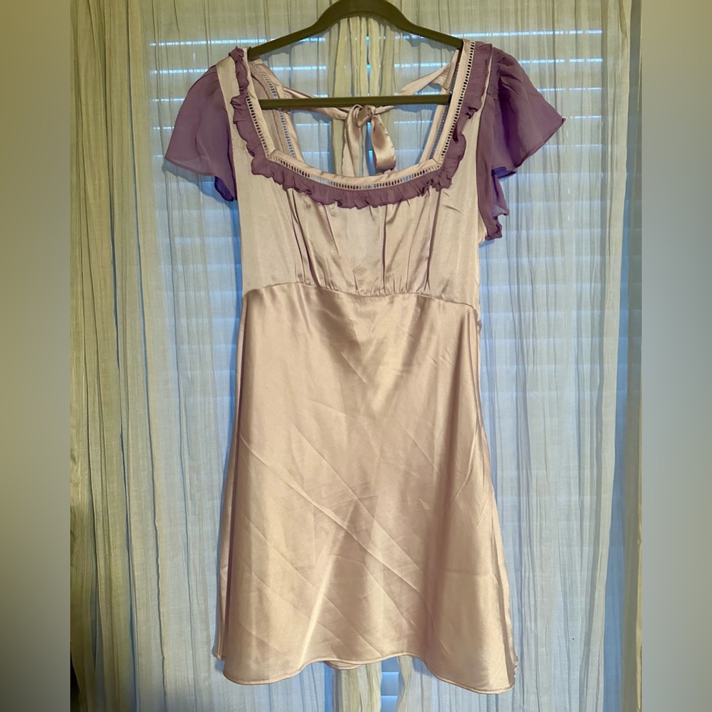 Free People Violet Visions Mini Dress